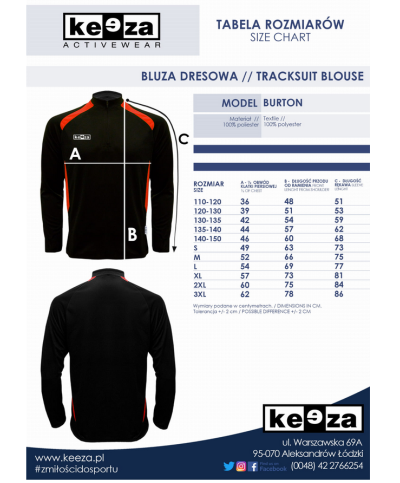 Dres Piłkarski KEEZA Burton | Komplet Treningowy | 4 Kolory