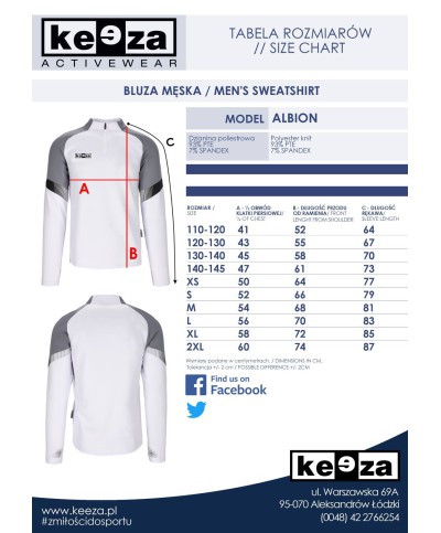 Komplet Treningowy KEEZA Albion | Elastyczny Dres Piłkarski