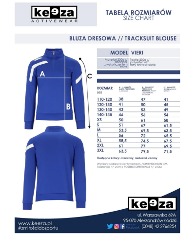 Bluza Treningowa KEEZA Vieri Elite | Slim Fit | #SpeedDry